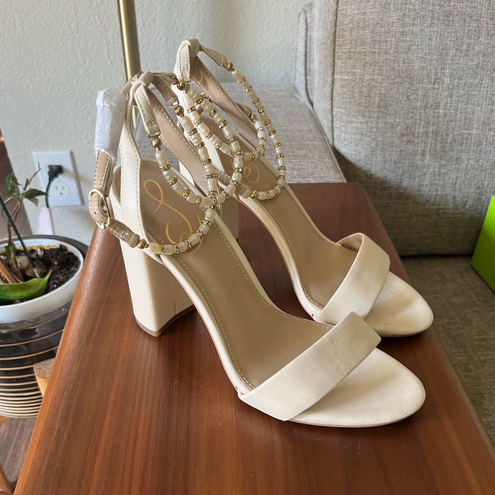 Sam Edelman Yanelli, Ivory Leather Heels